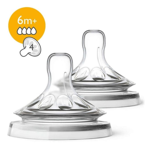 Tetina Avent Natural Flujo Rápido 6m+ - Avent - COMERCIAL BELSAN -