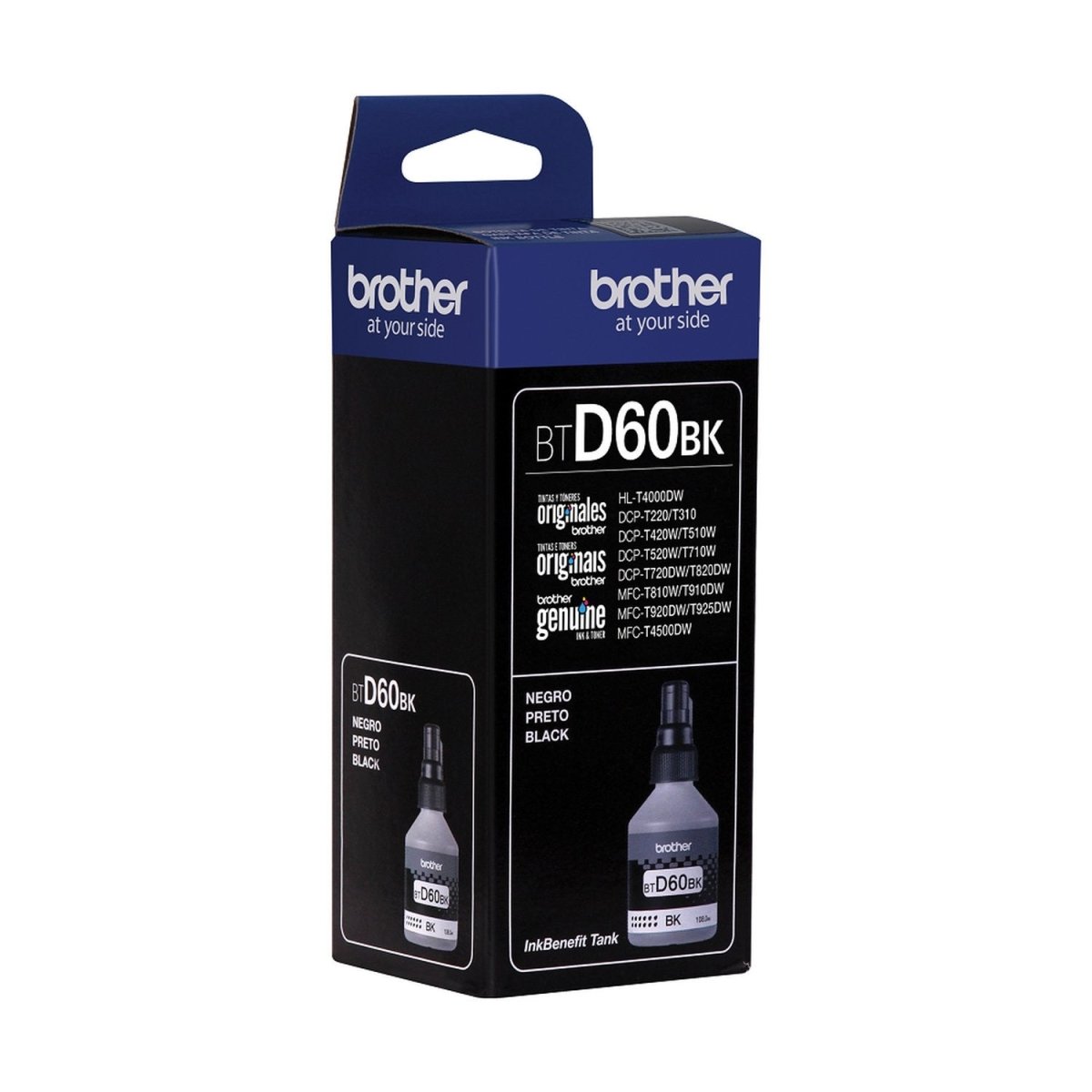 Tinta Brother BTD60BK - Negro Original Comercialbelsan - Brother - COMERCIAL BELSAN -